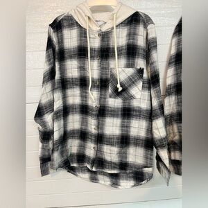 Brand New Hooded Flannel from Time And Tru